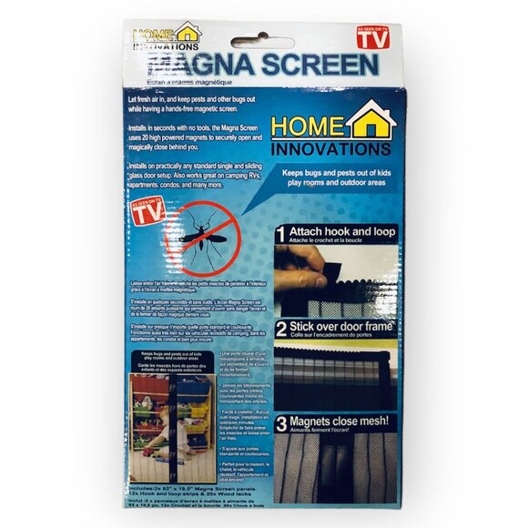 NEW - Magna Screen - Magnetic Closing Mesh Door - Easy To Install! - Picture 2 of 2